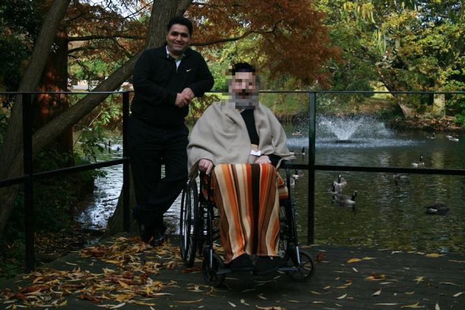 Mostafa in his former role as a carer